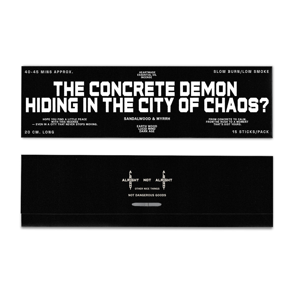 A?A® INCENSE STICKS – THE CONCRETE DEMON (LONG STICK SERIES)